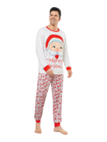 Family Christmas pajamas, Ghibli style, Father Christmas motif