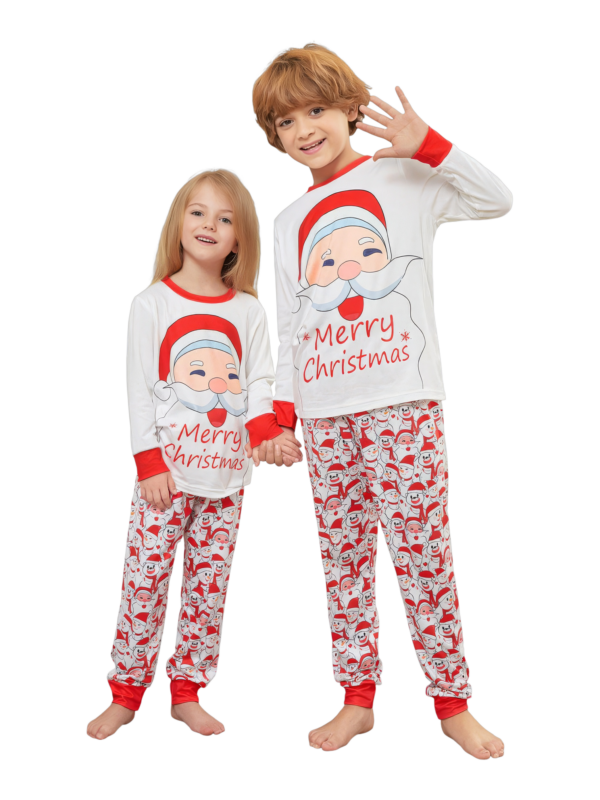 Family Christmas pajamas, Ghibli style, Father Christmas motif