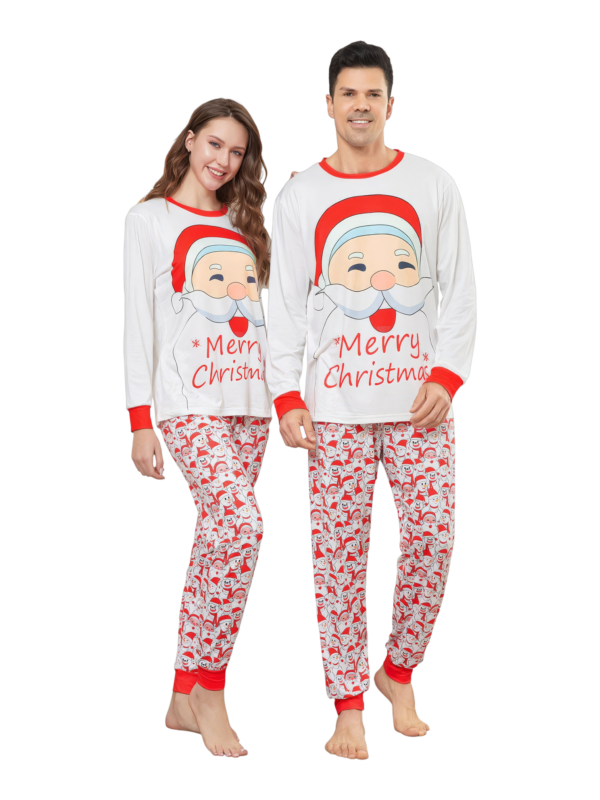 Family Christmas pajamas, Ghibli style, Father Christmas motif
