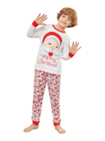 Family Christmas pajamas, Ghibli style, Father Christmas motif
