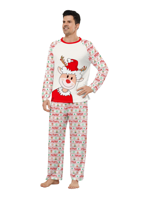 Family Christmas pajamas, Ghibli style, Reindeer motif