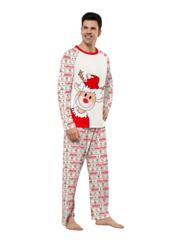 Family Christmas pajamas, Ghibli style, Reindeer motif
