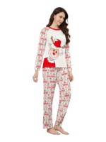 Family Christmas pajamas, Ghibli style, Reindeer motif