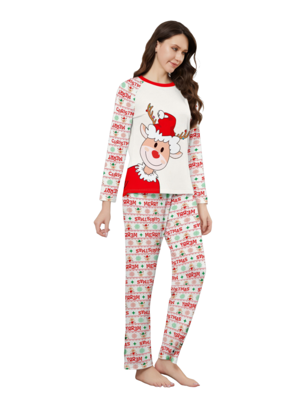 Family Christmas pajamas, Ghibli style, Reindeer motif