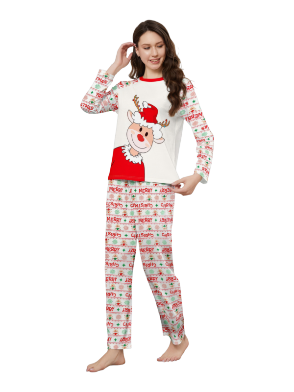 Family Christmas pajamas, Ghibli style, Reindeer motif