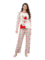 Family Christmas pajamas, Ghibli style, Reindeer motif