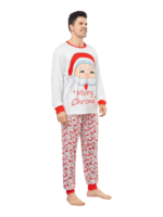 Family Christmas pajamas, Ghibli style, Father Christmas motif