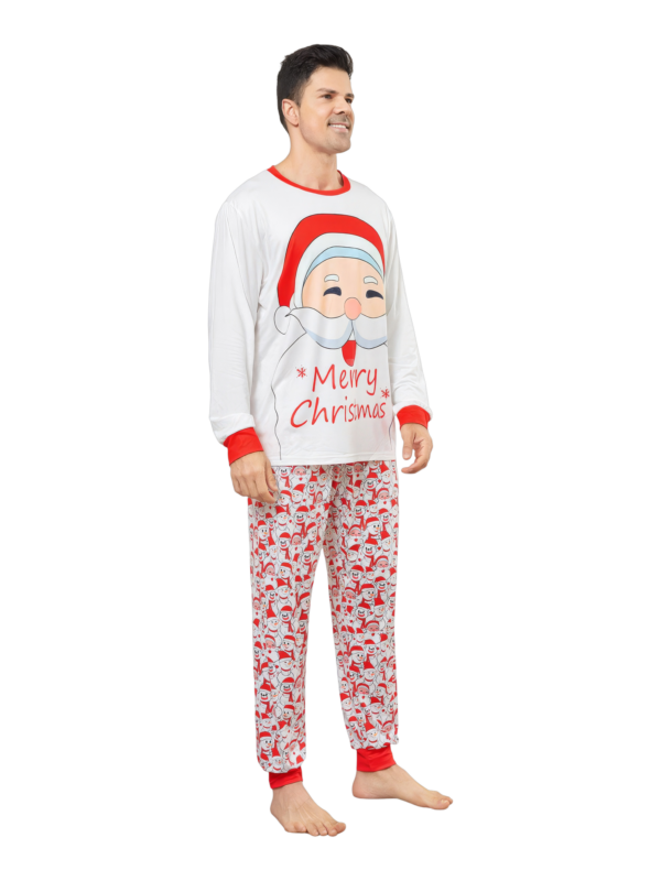 Family Christmas pajamas, Ghibli style, Father Christmas motif