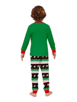 Familjepyjamas Tomten i en krans gör en DAB