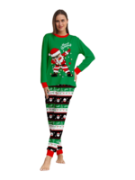 Familjepyjamas Tomten i en krans gör en DAB