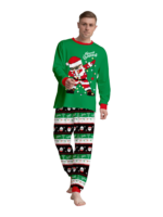 Familjepyjamas Tomten i en krans gör en DAB