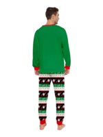 Familjepyjamas Tomten i en krans gör en DAB