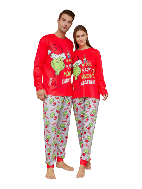 Pijama Grinch estampado y motivo Grinch, Feliz Navidad, familia, parejas