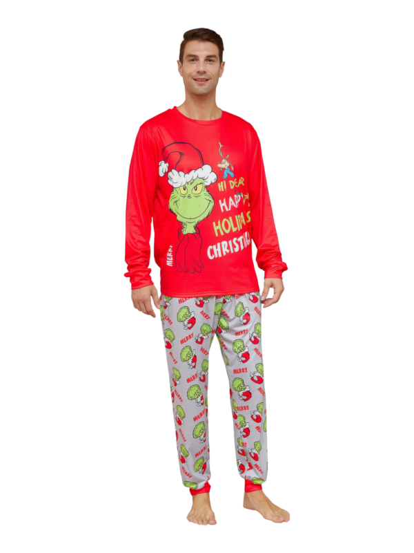 Pijama Grinch estampado y motivo Grinch, Feliz Navidad, familia, parejas
