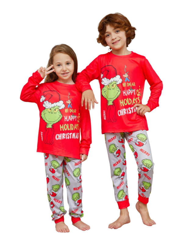 Pijama Grinch estampado y motivo Grinch, Feliz Navidad, familia, parejas