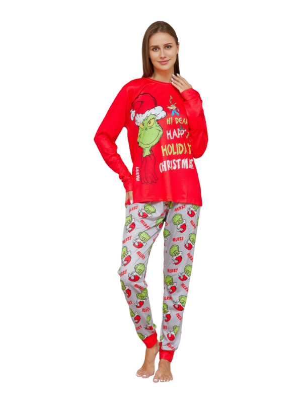 Pijama Grinch estampado y motivo Grinch, Feliz Navidad, familia, parejas