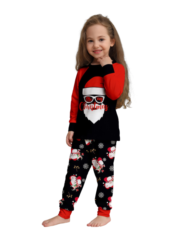 Motivo Babbo Natale stampato Merry Christmas