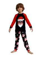 Motivo Babbo Natale stampato Merry Christmas