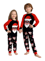 Motivo Babbo Natale stampato Merry Christmas