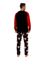 Motivo Babbo Natale stampato Merry Christmas