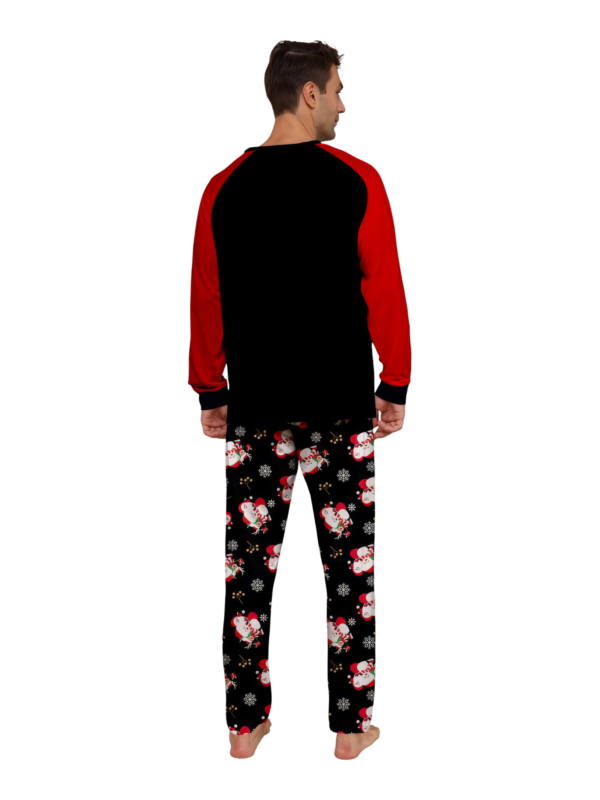 Motivo Babbo Natale stampato Merry Christmas