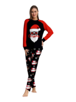 Motivo Babbo Natale stampato Merry Christmas