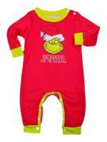 Pijama de Navidad del Grinch a cuadros rojos para la familia